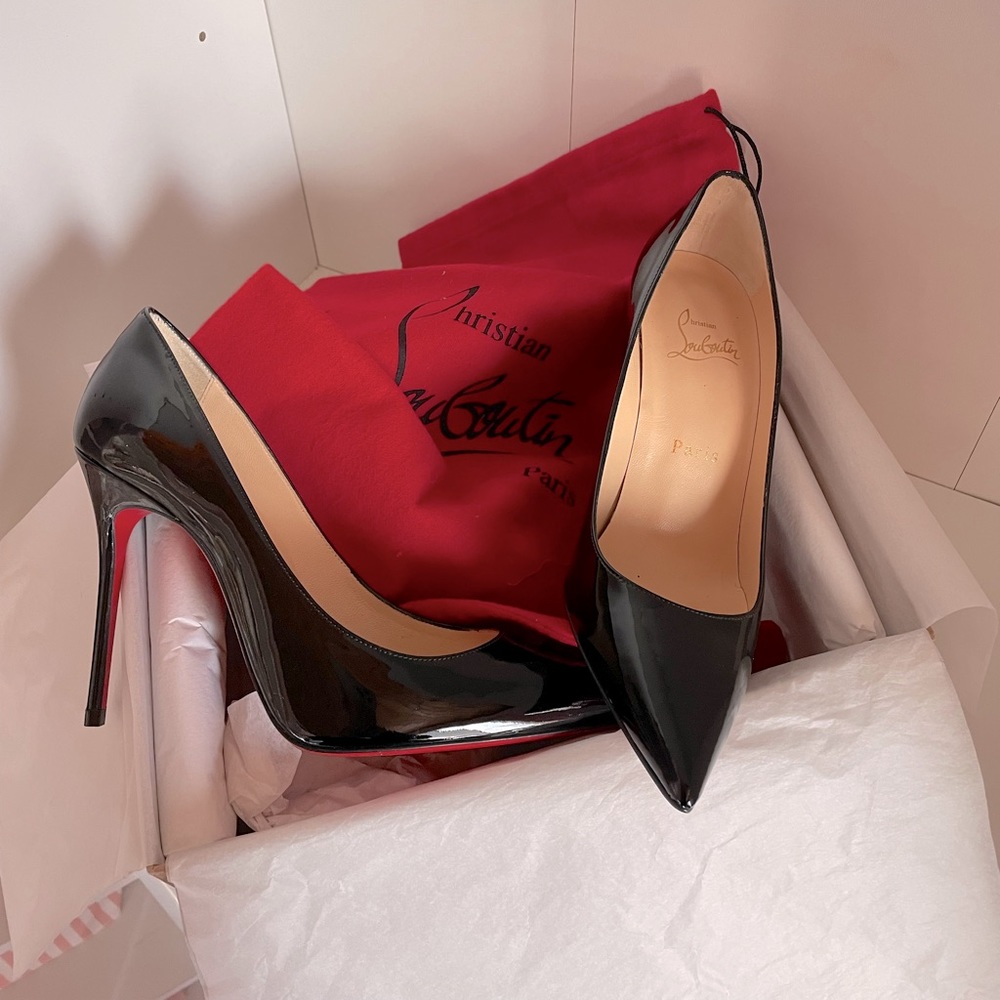 Christian Louboutin decollete 554 patent leather pumps 100mm